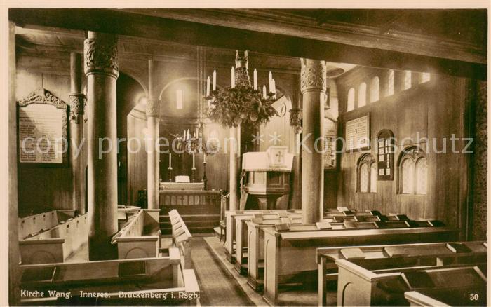 73805439 Brueckenberg Krummhuebel Riesengebirge PL Kirche Wang Inneres