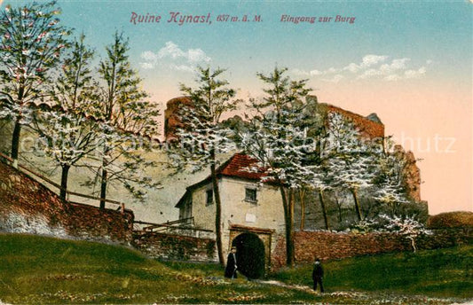 73805504 Riesengebirge Krkonose Karkonosze Ruine Kynast Burgeingang