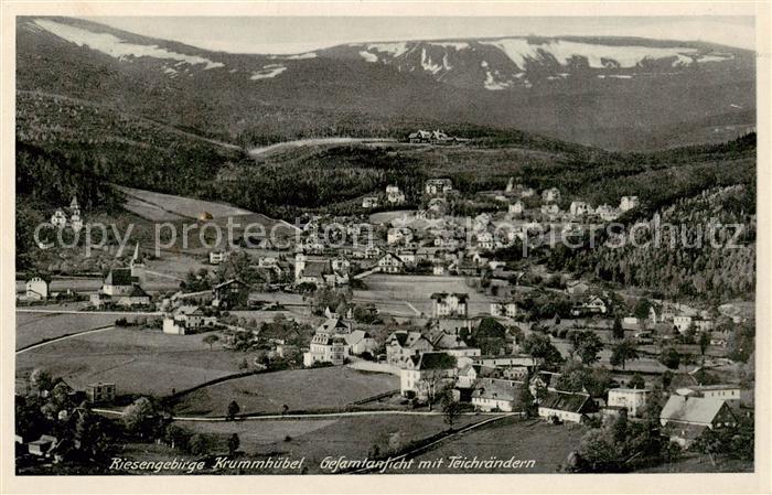 73805631 Krummhuebel Karpacz Riesengebirge PL Gesamtansicht mit Teichraendern