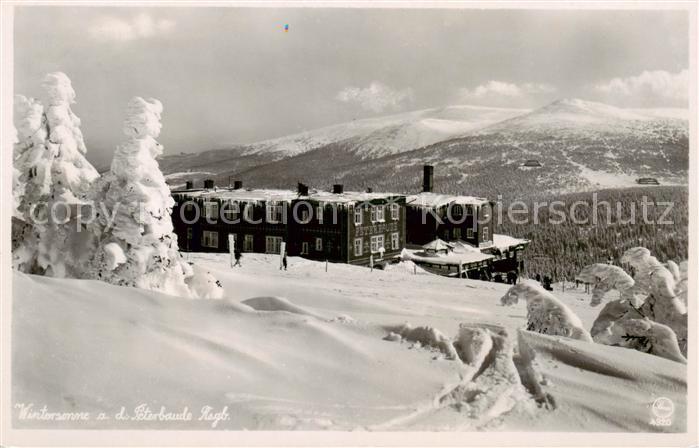 73805661 Spindleruv Mlyn Spindelmuehle Riesengebirge CZ Wintersonne an der Peter