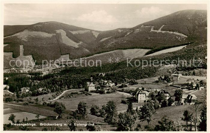 73805676 Brueckenberg Krummhuebel Riesengebirge PL Panorama mit Eulengrund