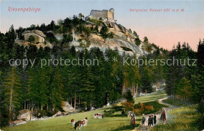 73805773 Riesengebirge Krkonose Karkonosze Burg Kynast