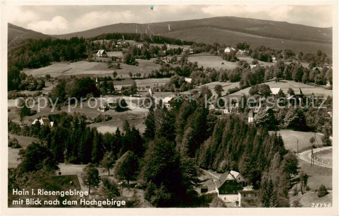 73805875 Hain  Podgorzyn Riesengebirge Panorama Blick nach dem Hochgebirge