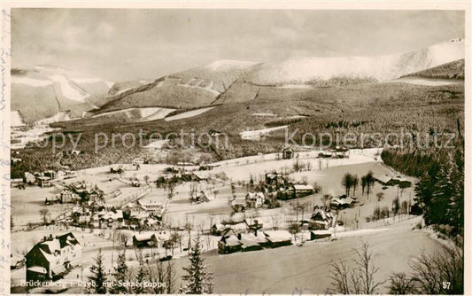 73805886 Brueckenberg Krummhuebel Riesengebirge PL Winterpanorama Blick nach der