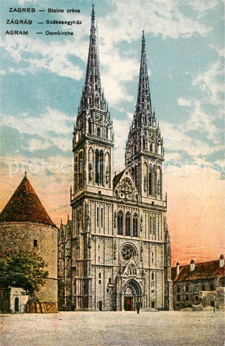 73806663 Zagreb Agram Croatia Stoina crkva Domkirche