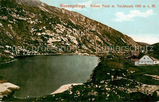 73806696 Kleiner Teich Hirschberg Riesengebirge PL mit Teichbaude