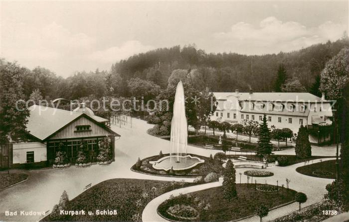 73806701 Bad Kudowa Kudowa-Zdroj Niederschlesien PL Kurpark und Schloss Springbr