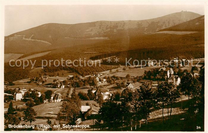 73805850 Brueckenberg Krummhuebel Riesengebirge PL mit Schneekoppe