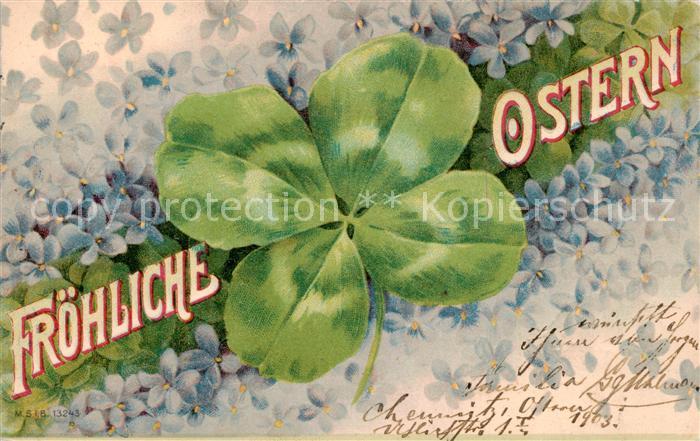 73895573 Kleeblatt-Litho Ostern