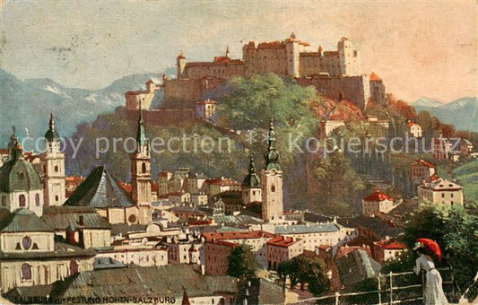 73895685 Verlag Tucks Oilette Serie Nr. Nr.625 B Salzburg Festung Hohen Salzburg