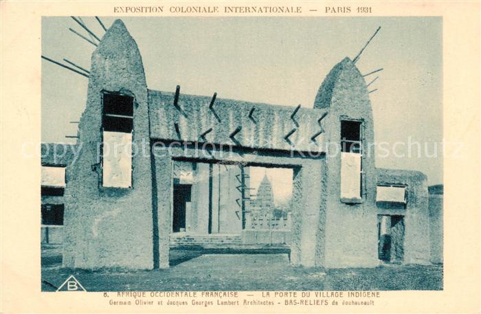 73896863 Exposition Coloniale Internationale Paris 1931 Afrique Occidentale Fran