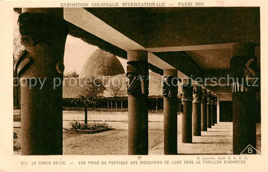 73897276 Exposition Coloniale Internationale Paris 1931 Le Congo Belge Pavilon D