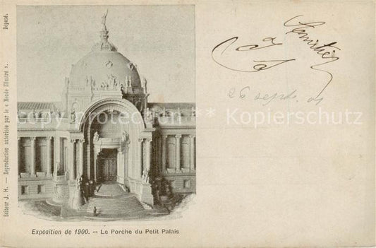 73897305 Exposition Universelle Paris 1900 Le Porche du Petit Palais