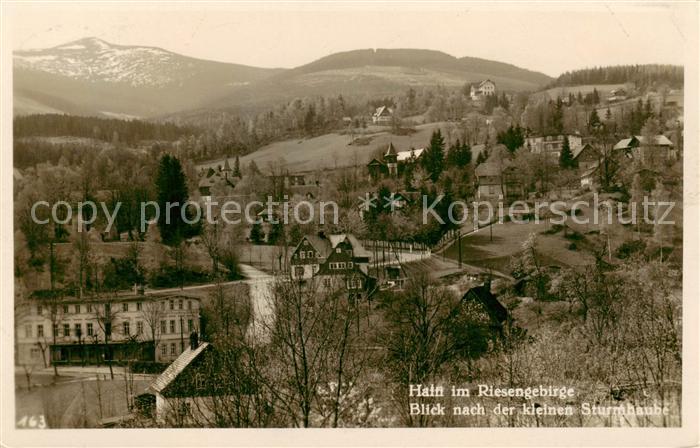 73808815 Hain  Podgorzyn Riesengebirge Blick nach der kleinen Sturmhaube