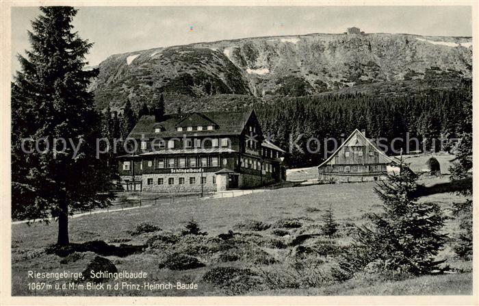 73808983 Schlingelbaude Karpacz PL Bergbaude im Riesengebirge Blick nach der Pri