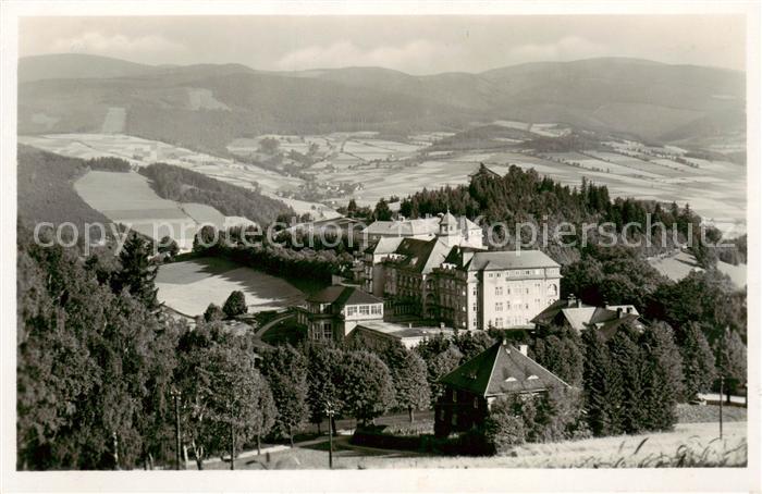 73808997 Bad Graefenberg Schlesien Lazne Jesenik CZ Panorama mit Priessnitzsanat