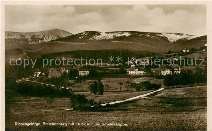 73809017 Brueckenberg Krummhuebel Riesengebirge PL Panorama mit Blick auf die Sc