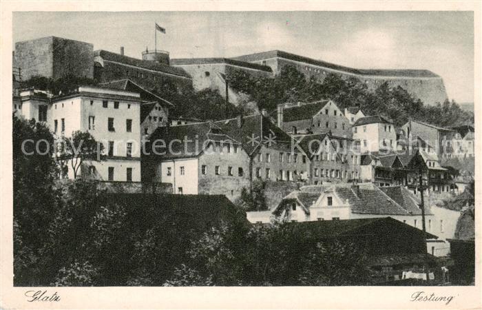 73809035 Glatz Klodzko Niederschlesien Ansicht mit Festung