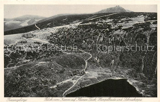 73809046 Krummhuebel Karpacz Riesengebirge PL Panorama Blick vom Kamm auf Kleine