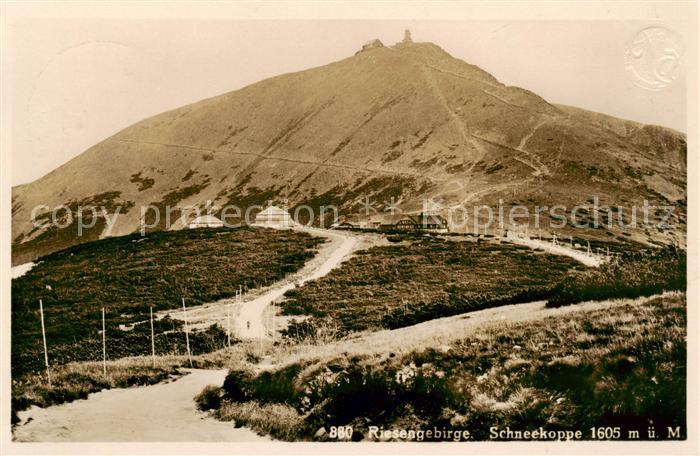 73809055 Krummhuebel Karpacz Riesengebirge PL Schneekoppe mit Bauden