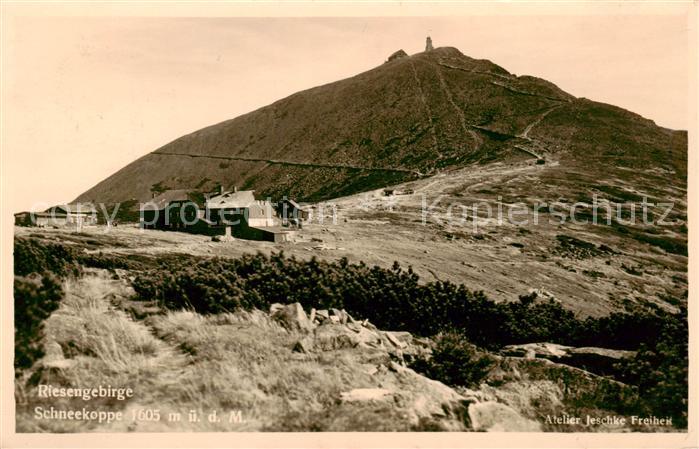 73809056 Krummhuebel Karpacz Riesengebirge PL Schneekoppe mit Bauden