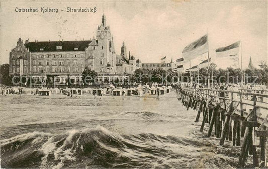 73809122 Kolberg  Ostseebad Kolobrzeg PL Strandschloss