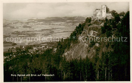 73809178 Hermsdorf Bad Riesengebirge PL Panorama mit Burg Kynast