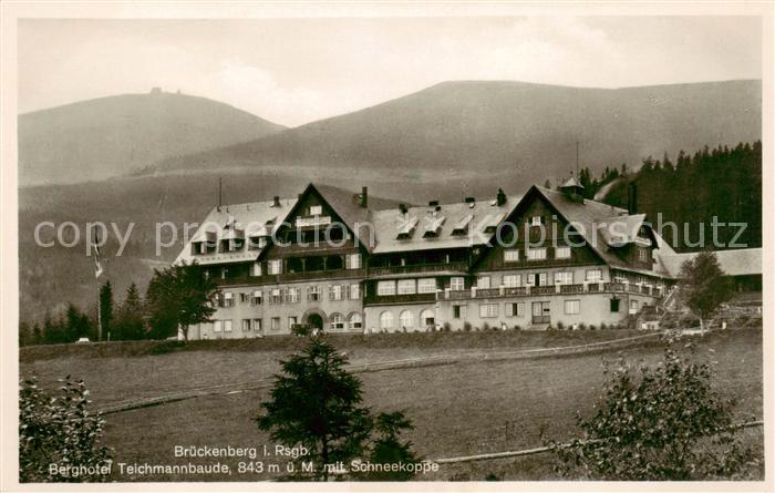 73809185 Brueckenberg Krummhuebel Riesengebirge PL Berghotel Teichmannbaude mit