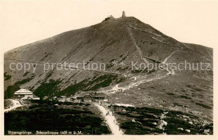 73809254 Riesengebirge Krkonose Karkonosze Schneekoppe