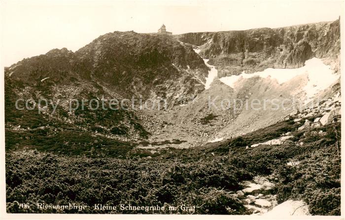 73809510 Riesengebirge Krkonose Karkonosze Kleine Schneegrube mit Grat