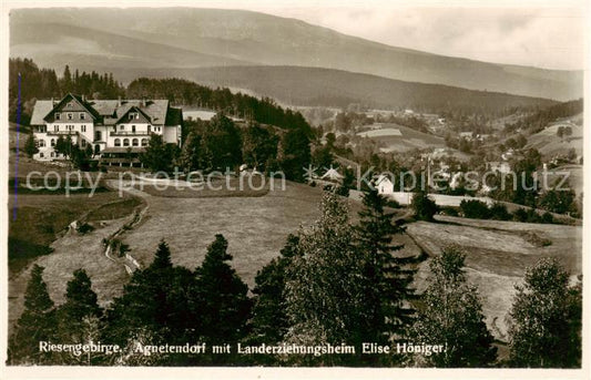 73810010 Agnetendorf  Jagniatkow Jelenia Gora Riesengebirge PL mit Landeserziehu