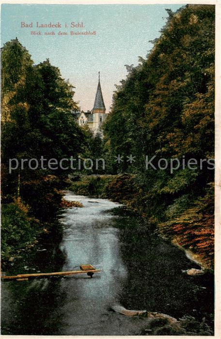 73811572 Bad Landeck Schlesien PL Blick nach dem Bieleschloss