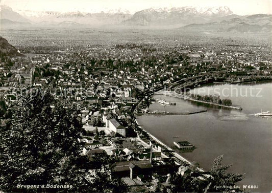 73813674 Bregenz Vorarlberg Bodensee Panorama Schweizer Alpen