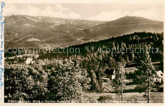 73816700 Schreiberhau Szklarska Poreba Riesengebirge PL Blick von Goldne Aussich