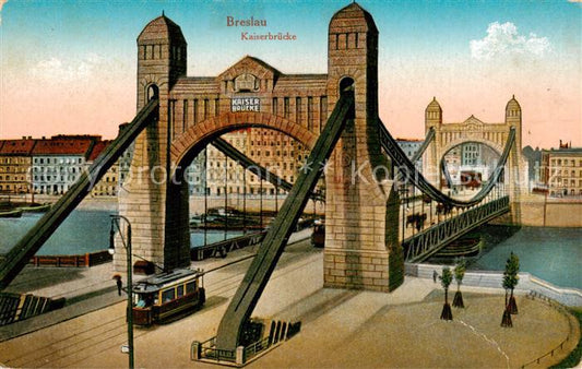 73816892 Breslau Niederschlesien Kaiserbruecke