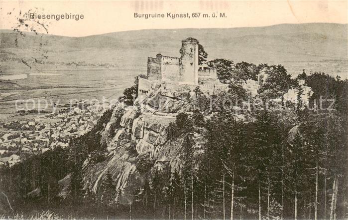 73817538 Riesengebirge Krkonose Karkonosze Burgruine Kynast