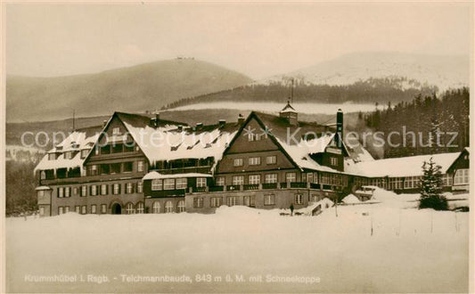 73818269 Krummhuebel Karpacz Riesengebirge PL Teichmannbaude mit Schneekoppe