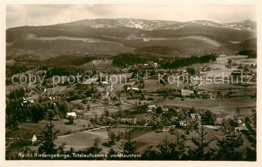 73818273 Hain  Giersdorf Riesengebirge Podgorzy PL Panorama vom Haustein