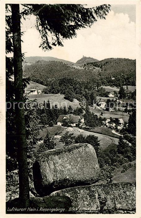 73818280 Hain  Giersdorf Riesengebirge Podgorzy PL Blick zum Kynast