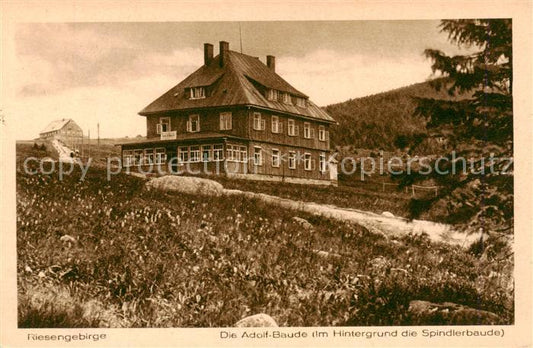 73818386 Riesengebirge Krkonose Karkonosze Adolf Baude mit Spindlerbaude