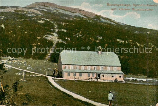 73818393 Riesengebirge Krkonose Karkonosze Spindlerbaude mit kleiner Sturmhaube