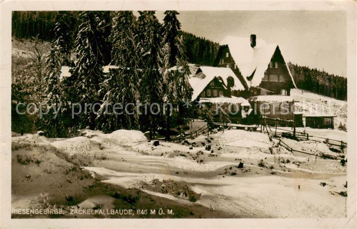 73818452 Riesengebirge Krkonose Karkonosze Zackelfallbaude