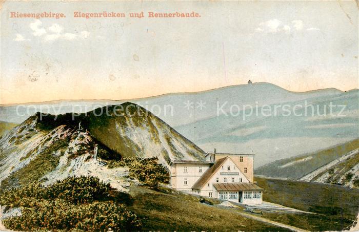 73818453 Riesengebirge Krkonose Karkonosze Ziegenruecken und Rennerbaude