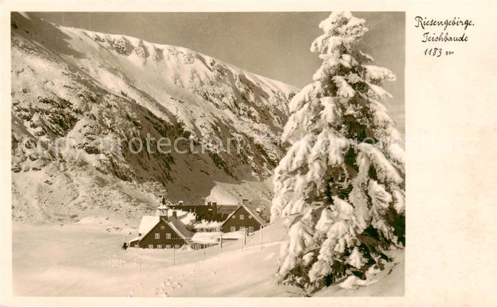 73818461 Riesengebirge Krkonose Karkonosze Teichbaude im Winter