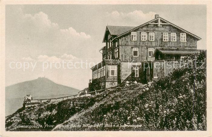 73818971 Riesengebirge Krkonose Karkonosze Prinz Heinrich Baude mit Schneekoppen