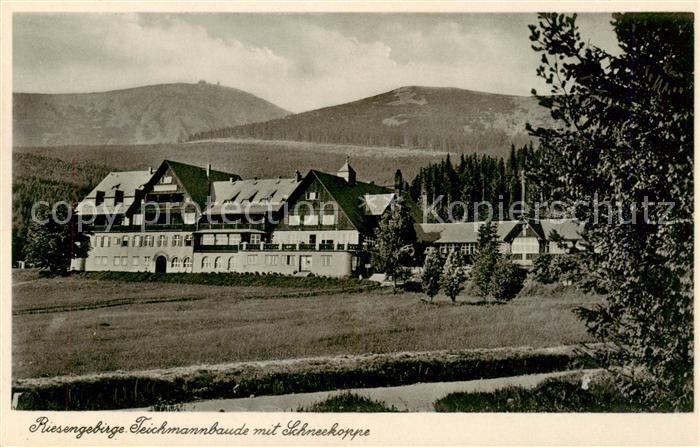 73818987 Riesengebirge Krkonose Karkonosze Teichmannbaude mit Schneekoppe