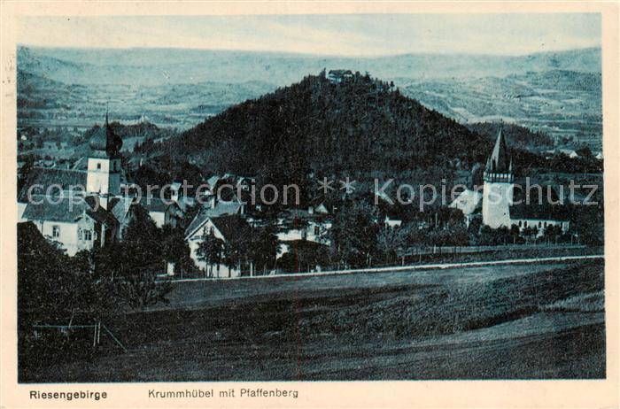 73818648 Krummhuebel Karpacz Riesengebirge PL Panorama mit Pfaffenberg