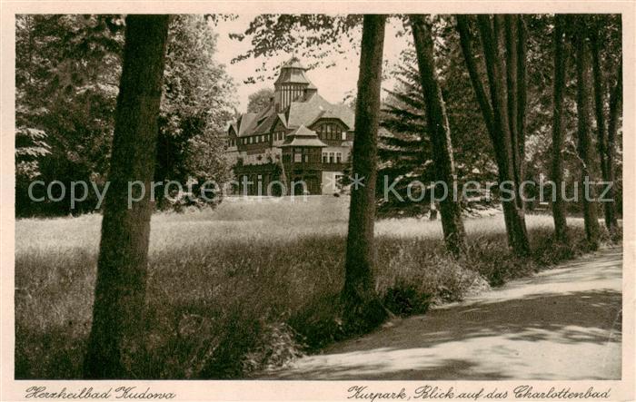 73818661 Bad Kudowa Kudowa-Zdroj Niederschlesien PL Kurpark Blick auf das Charlo