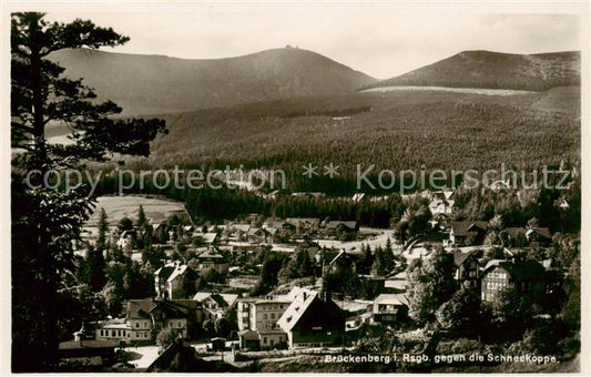 73818687 Brueckenberg Krummhuebel Riesengebirge PL Panorama mit schneekoppe