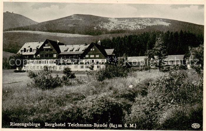 73818700 Riesengebirge Krkonose Karkonosze Berghotel Teichmann Baude